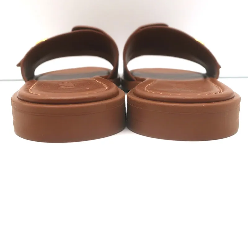 Chloe Marcie Sandales à Boucle Glissière en Cuir Marron Taille 38 NEUVE