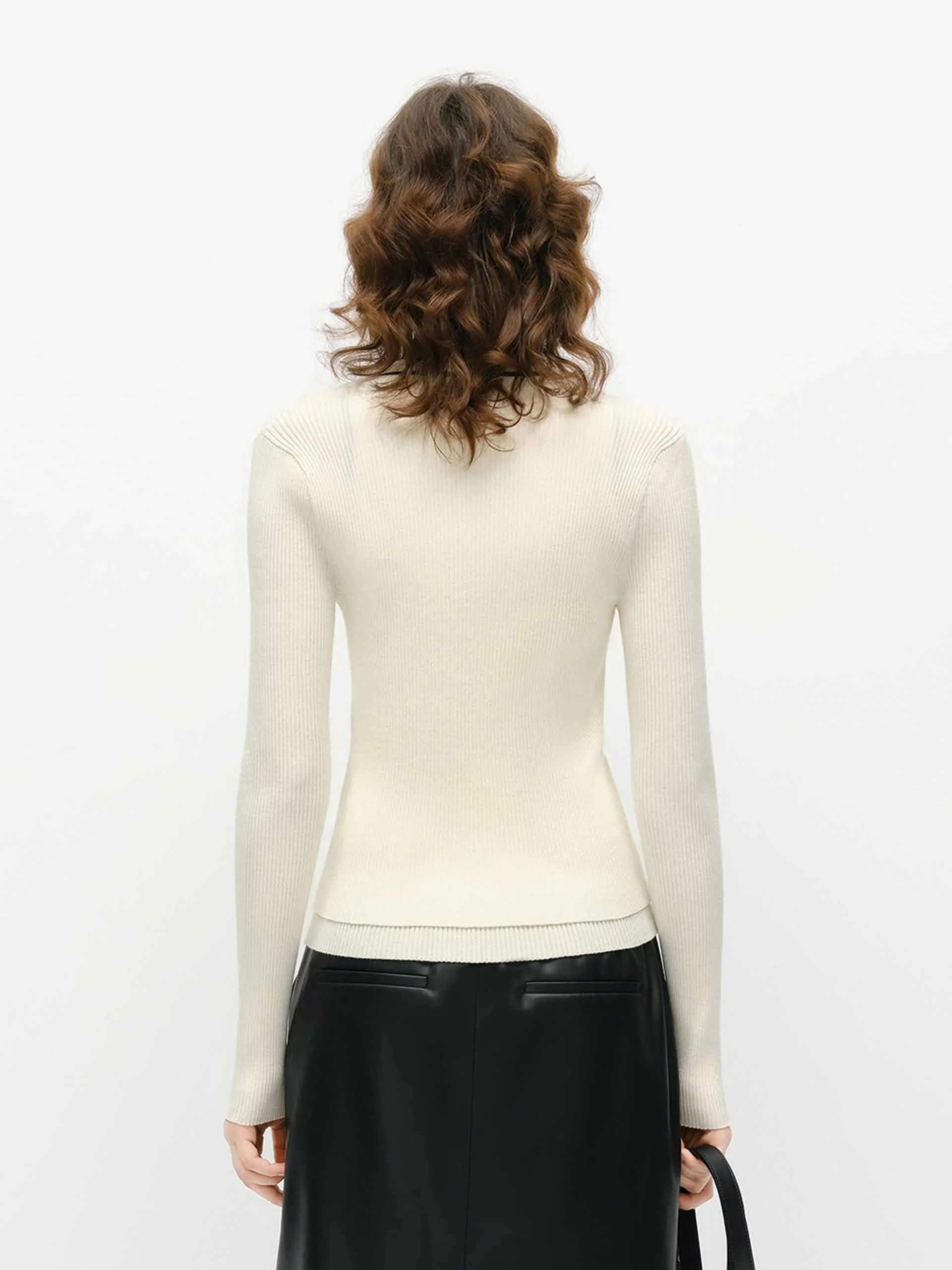 Cardigan en maille à parement contrasté