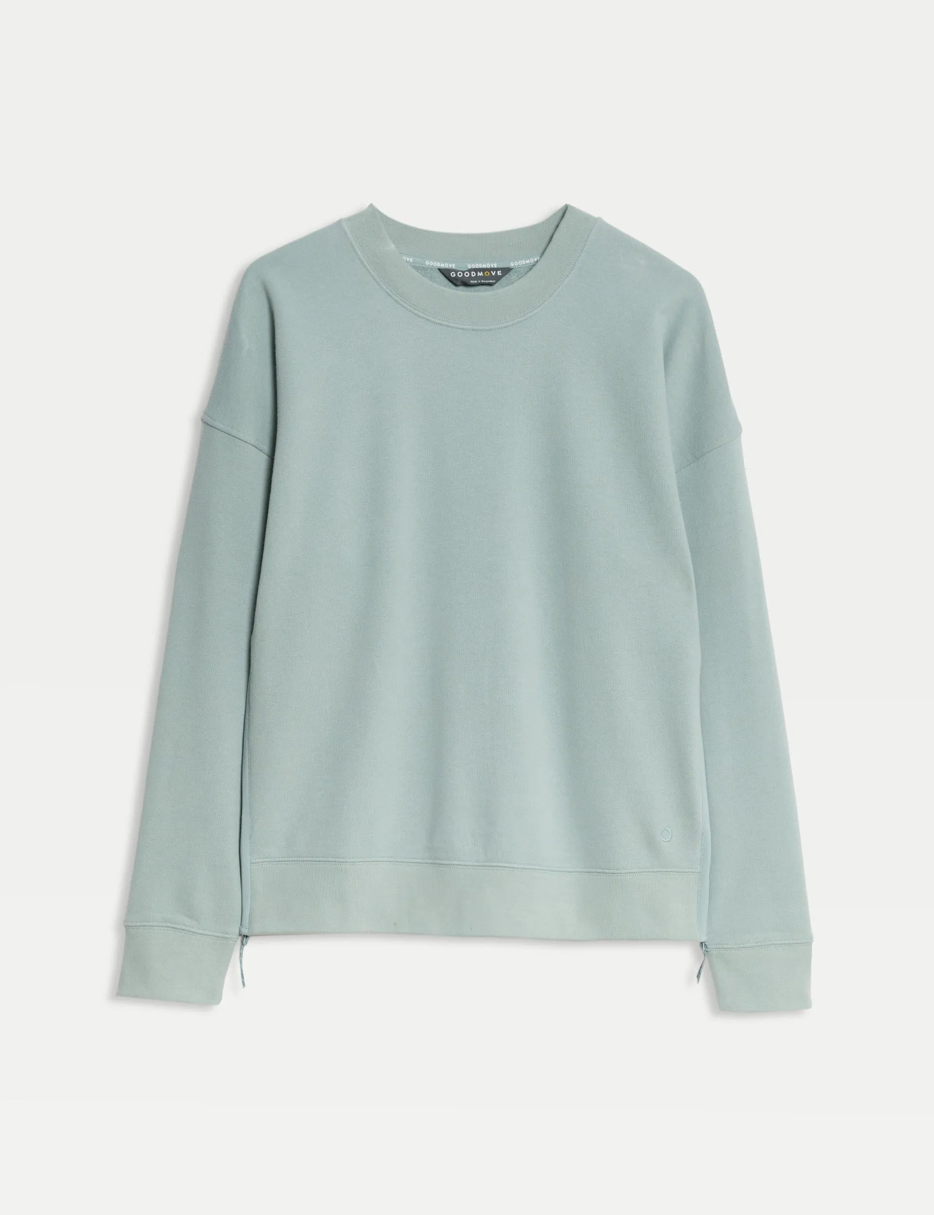 Pull décontracté à panneaux en maille riche en coton - Menthe claire
