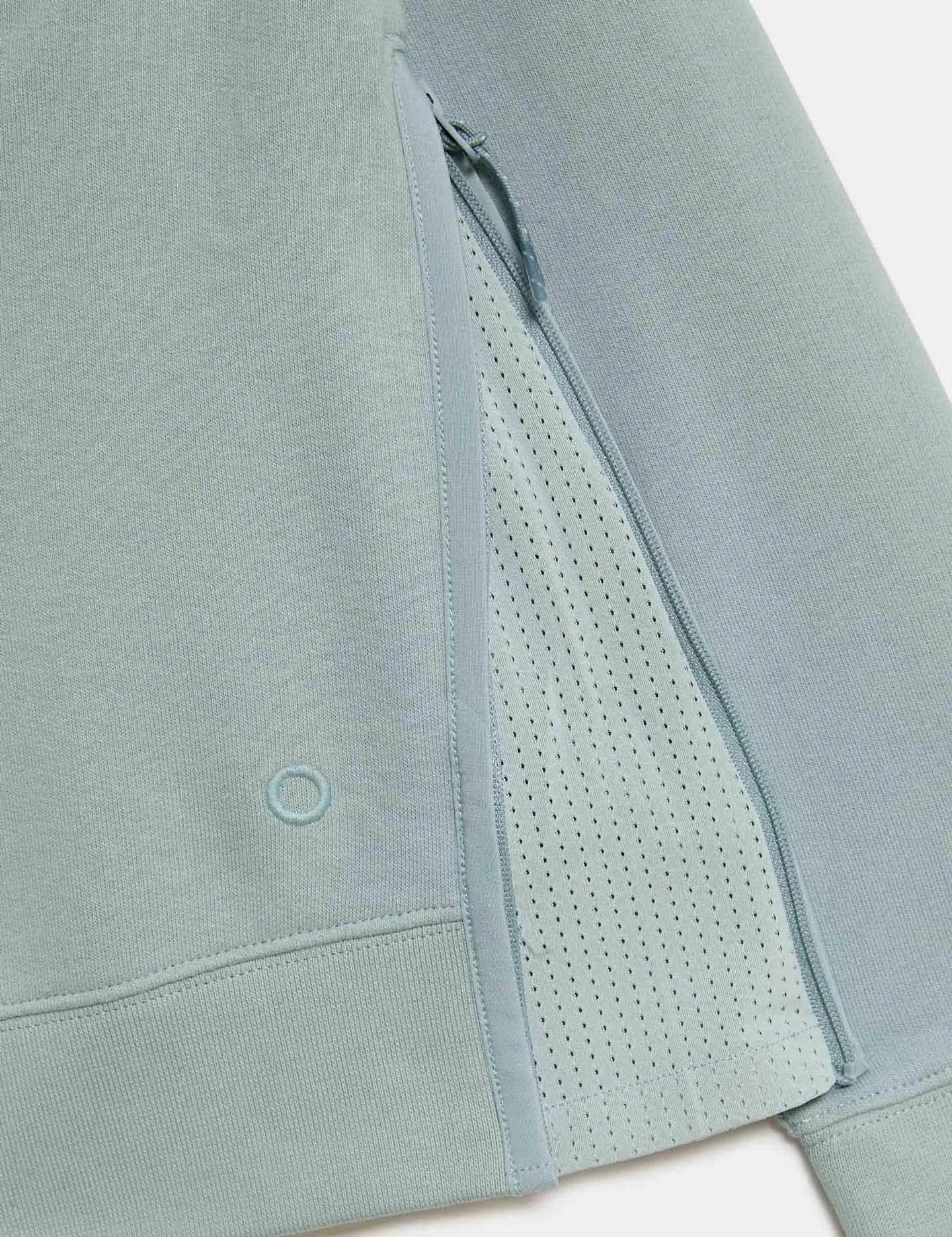 Pull décontracté à panneaux en maille riche en coton - Menthe claire