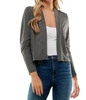 Cardigan court en charbon