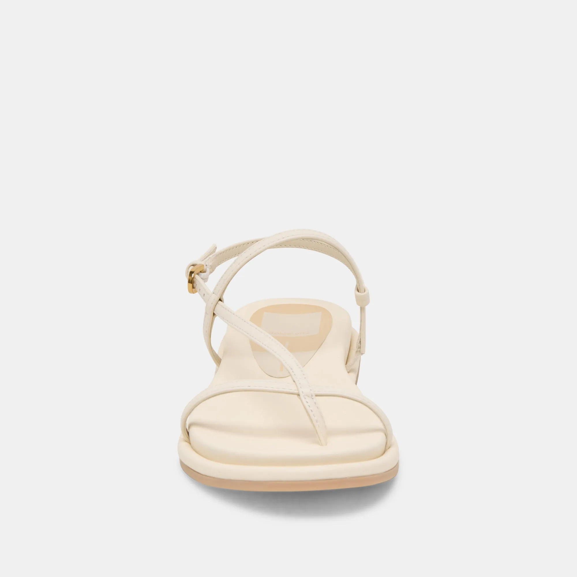 SANDALES DALLEN EN CUIR BLANC CASSÉ