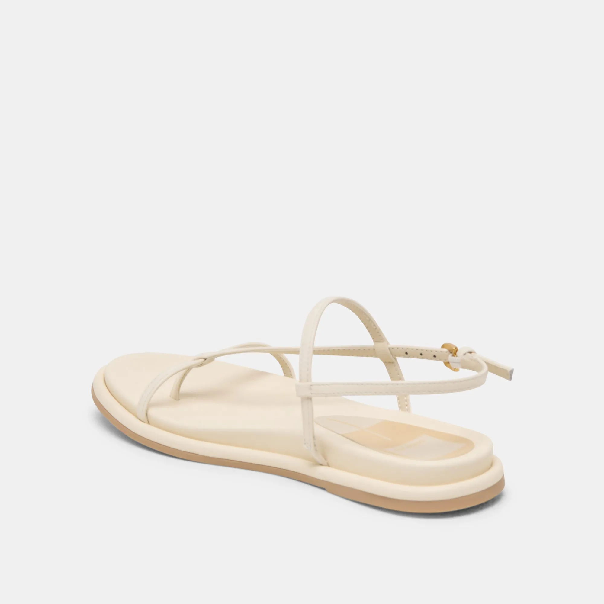 SANDALES DALLEN EN CUIR BLANC CASSÉ