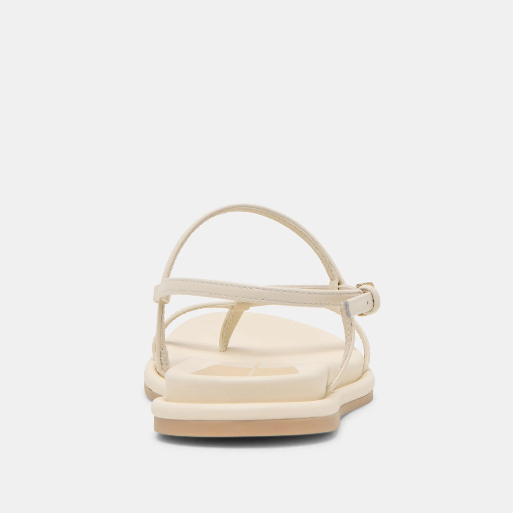 SANDALES DALLEN EN CUIR BLANC CASSÉ