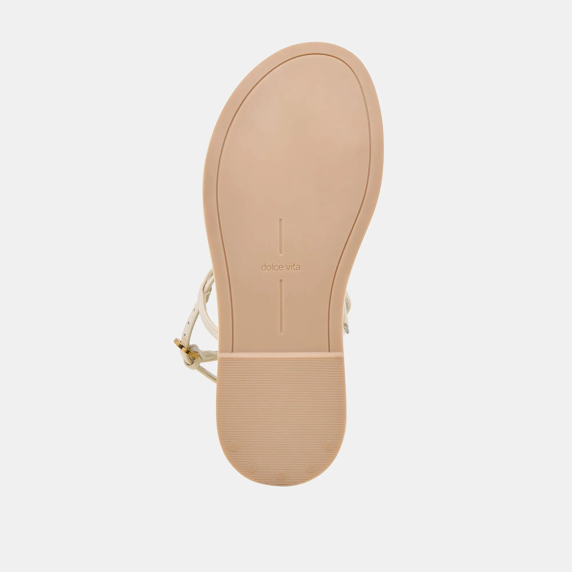 SANDALES DALLEN EN CUIR BLANC CASSÉ