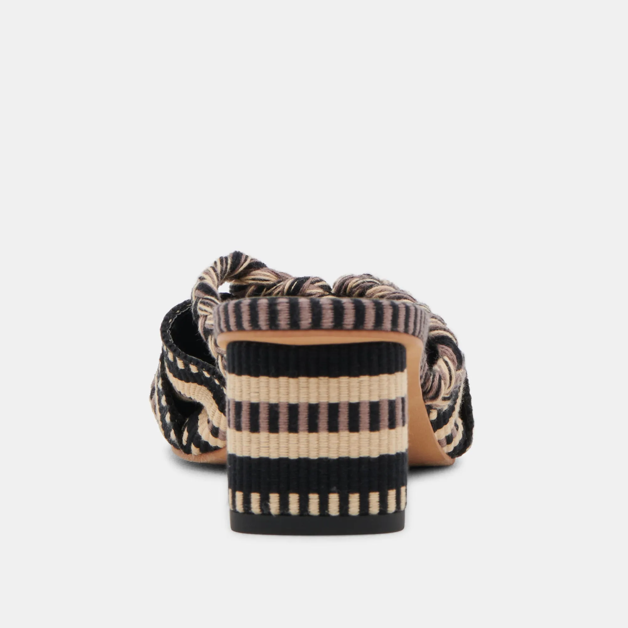 DALLIE TALONS NOIRS MULTICOLORES TISSÉS