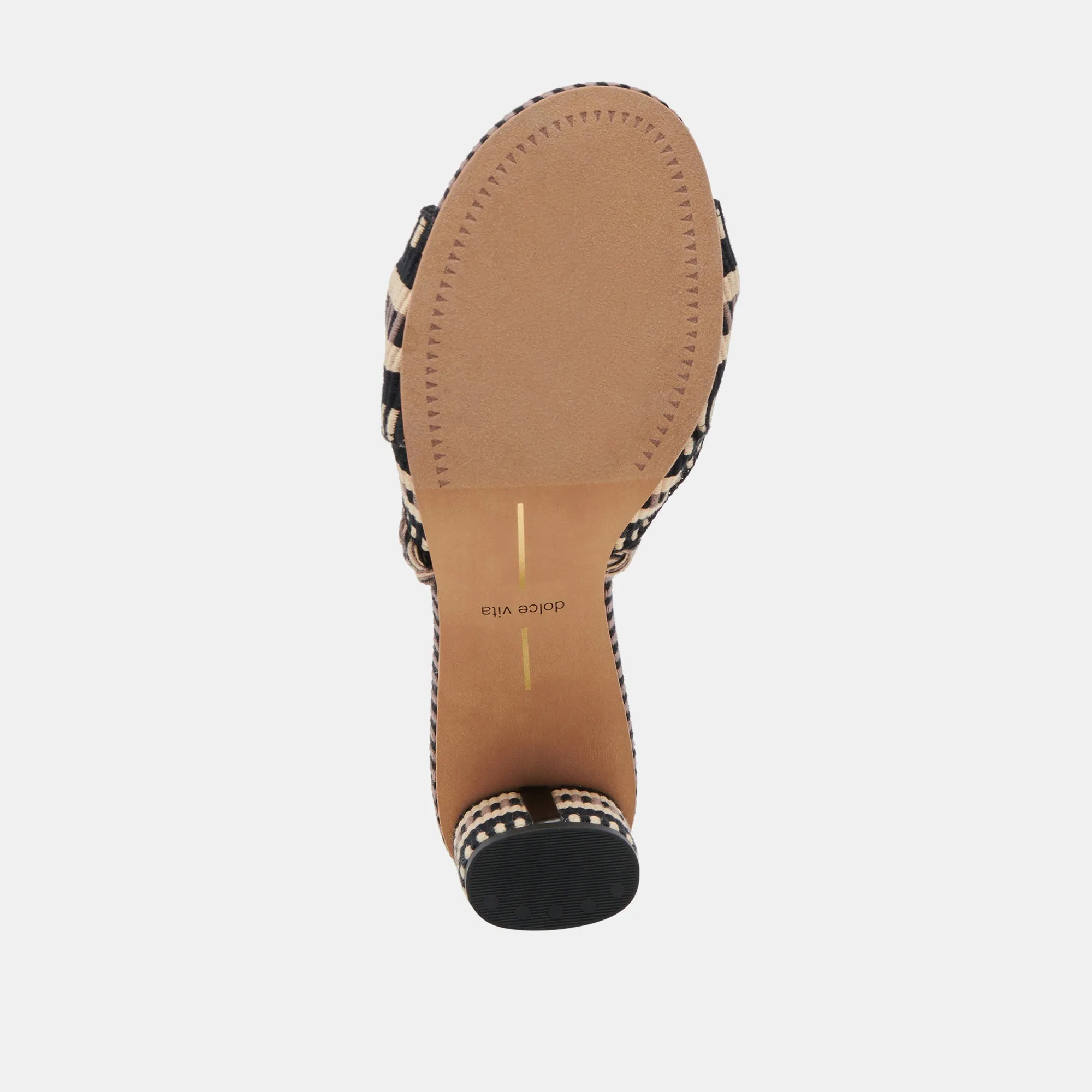 DALLIE TALONS NOIRS MULTICOLORES TISSÉS