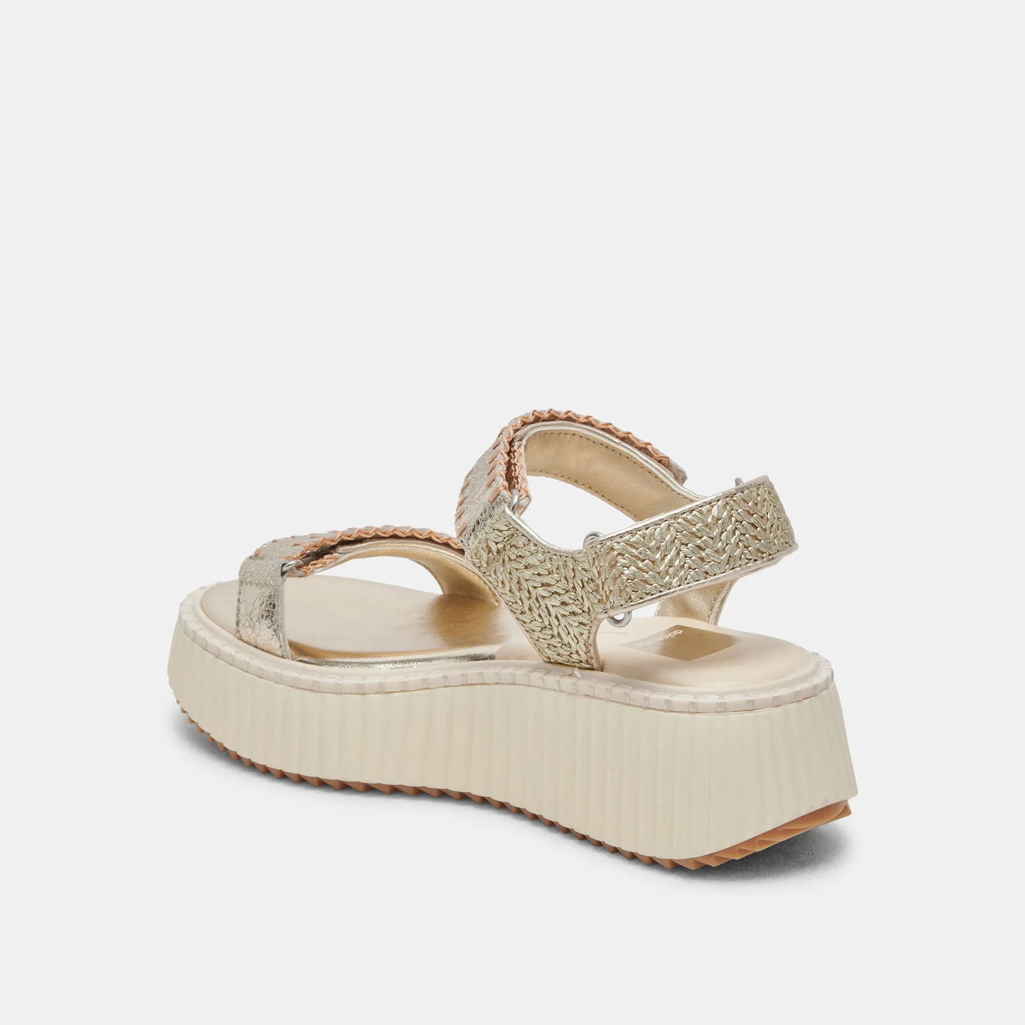 DEBRA SANDALES PLATINE CUIR VIEILLI