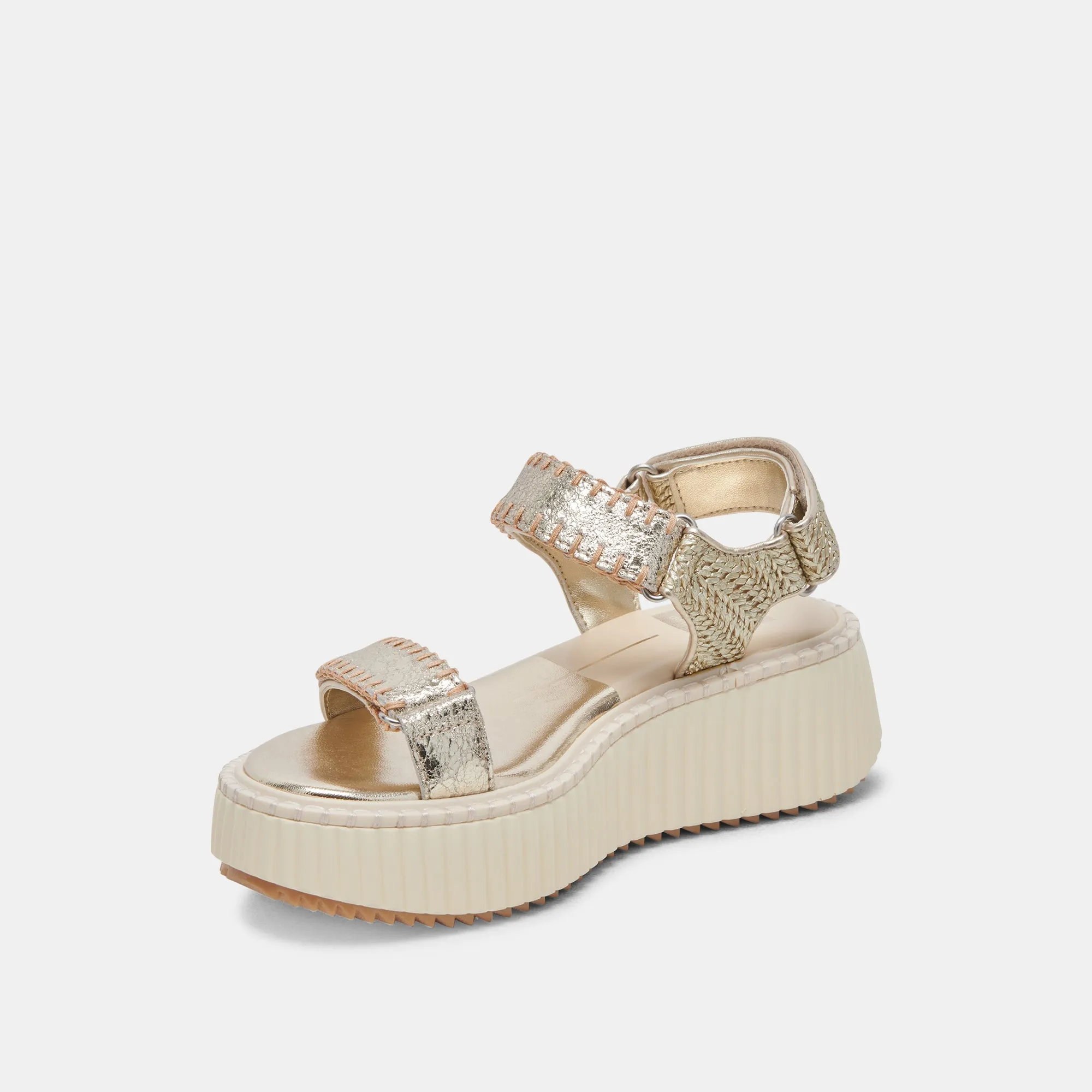 DEBRA SANDALES PLATINE CUIR VIEILLI