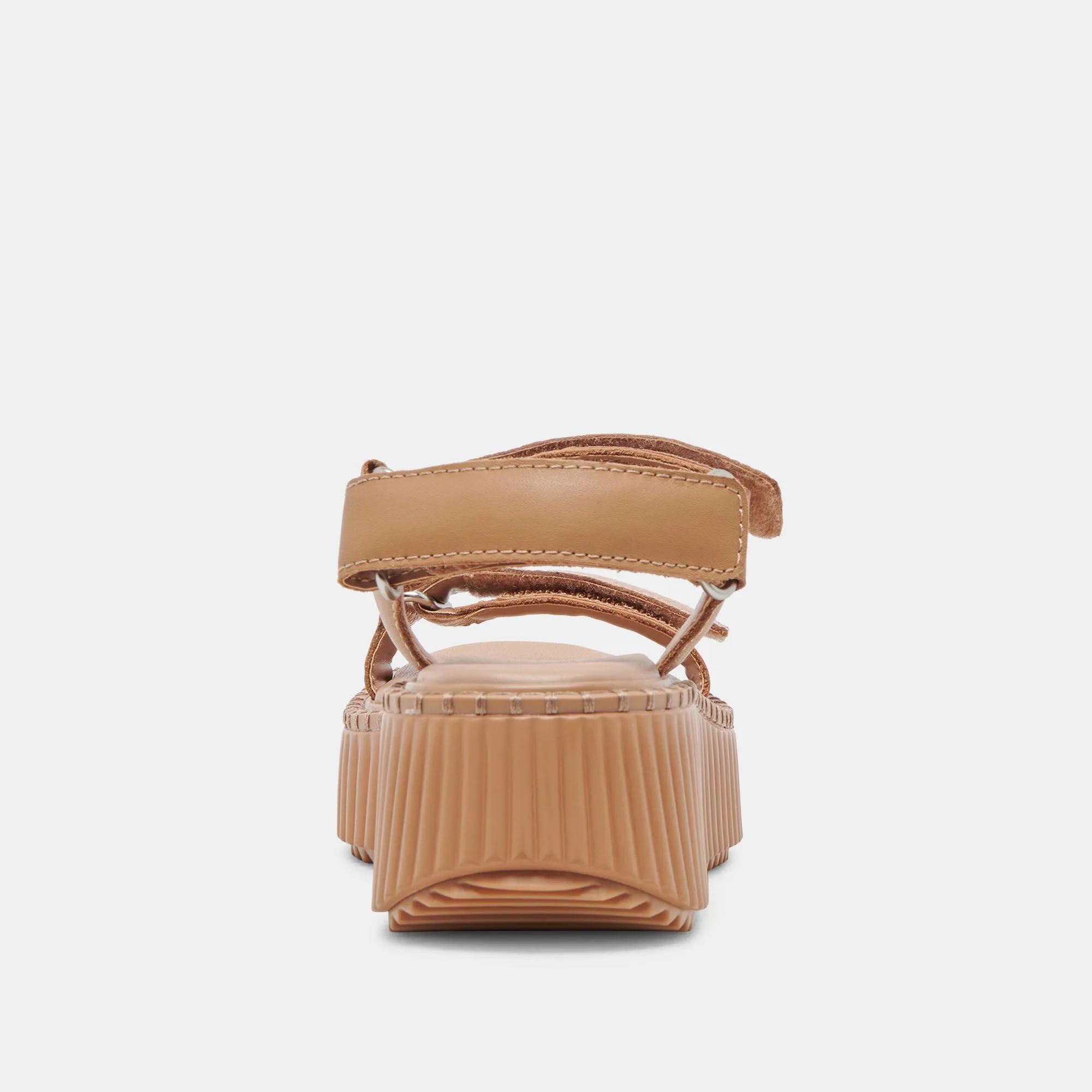 DEBRA SANDALES TOFFEE CUIR EMBOSSE