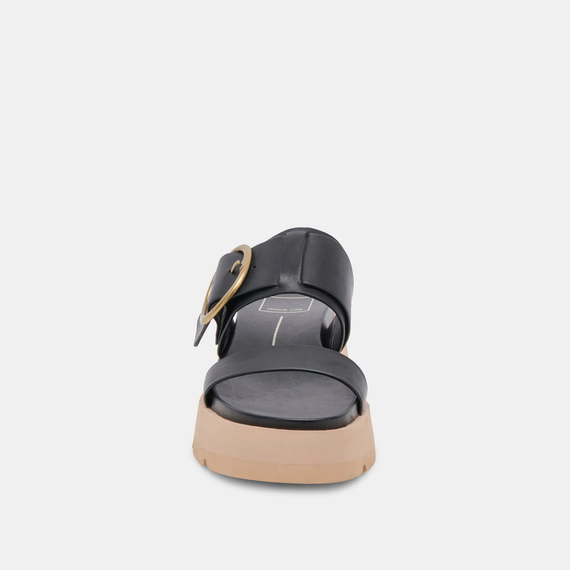 SANDALES DEX EN CUIR NOIR