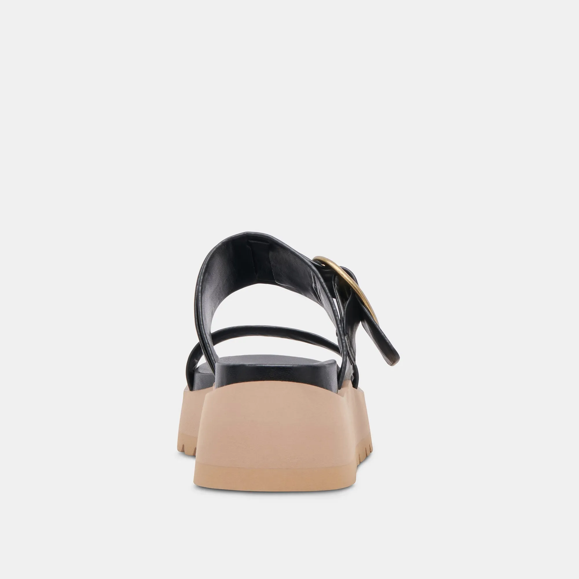 SANDALES DEX EN CUIR NOIR