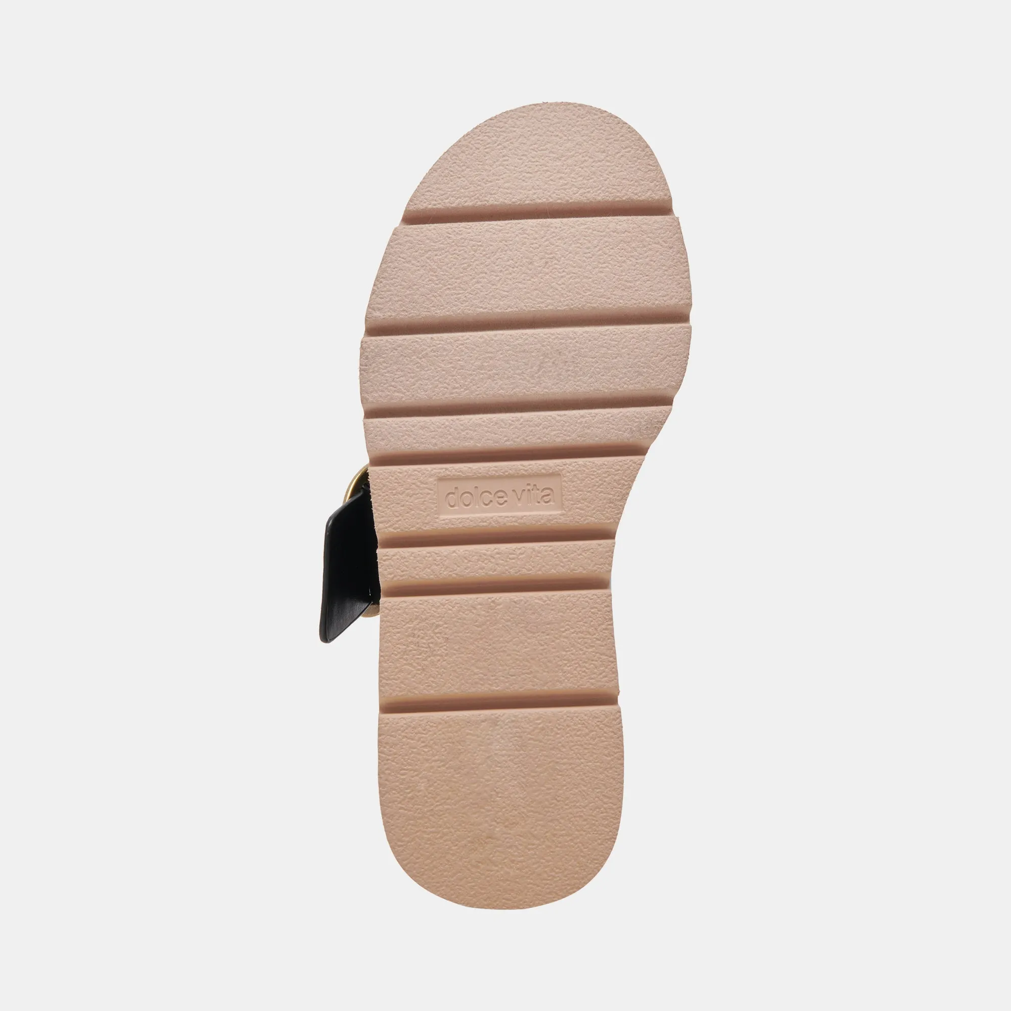 SANDALES DEX EN CUIR NOIR