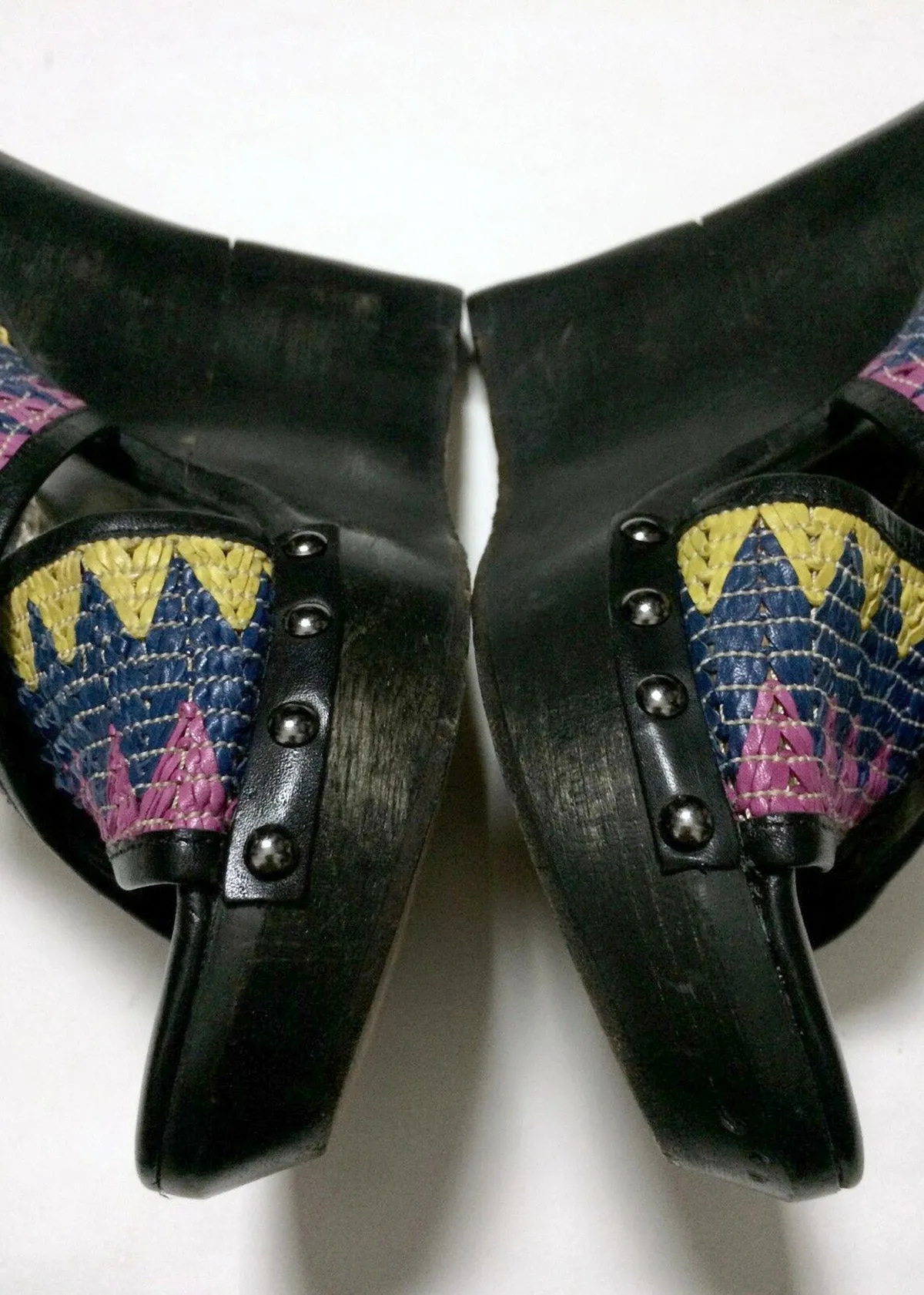 Sandales tissées multicolores Diane Von Furstenberg taille 9