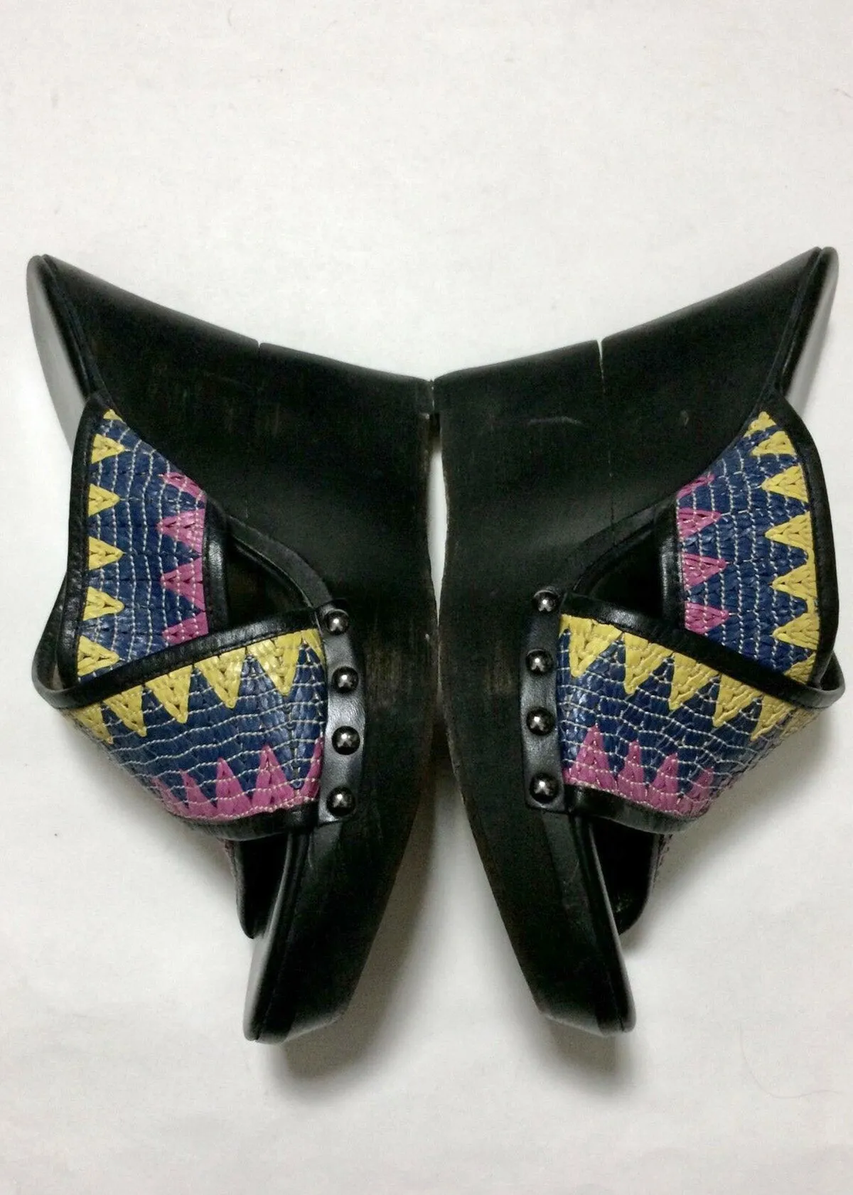 Sandales tissées multicolores Diane Von Furstenberg taille 9