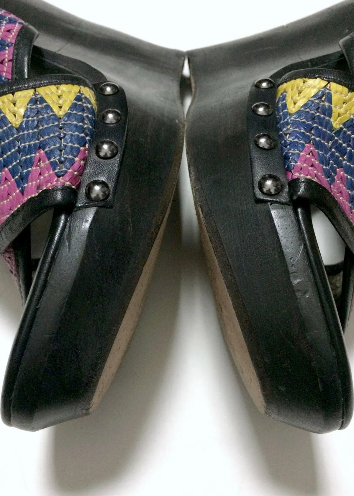Sandales tissées multicolores Diane Von Furstenberg taille 9