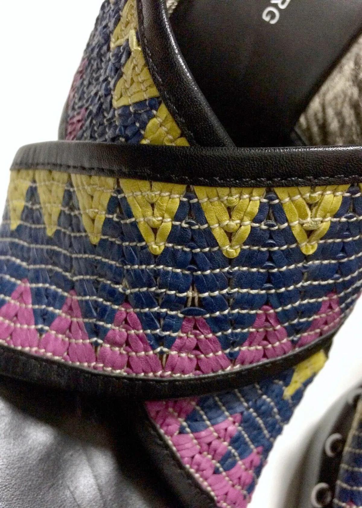 Sandales tissées multicolores Diane Von Furstenberg taille 9