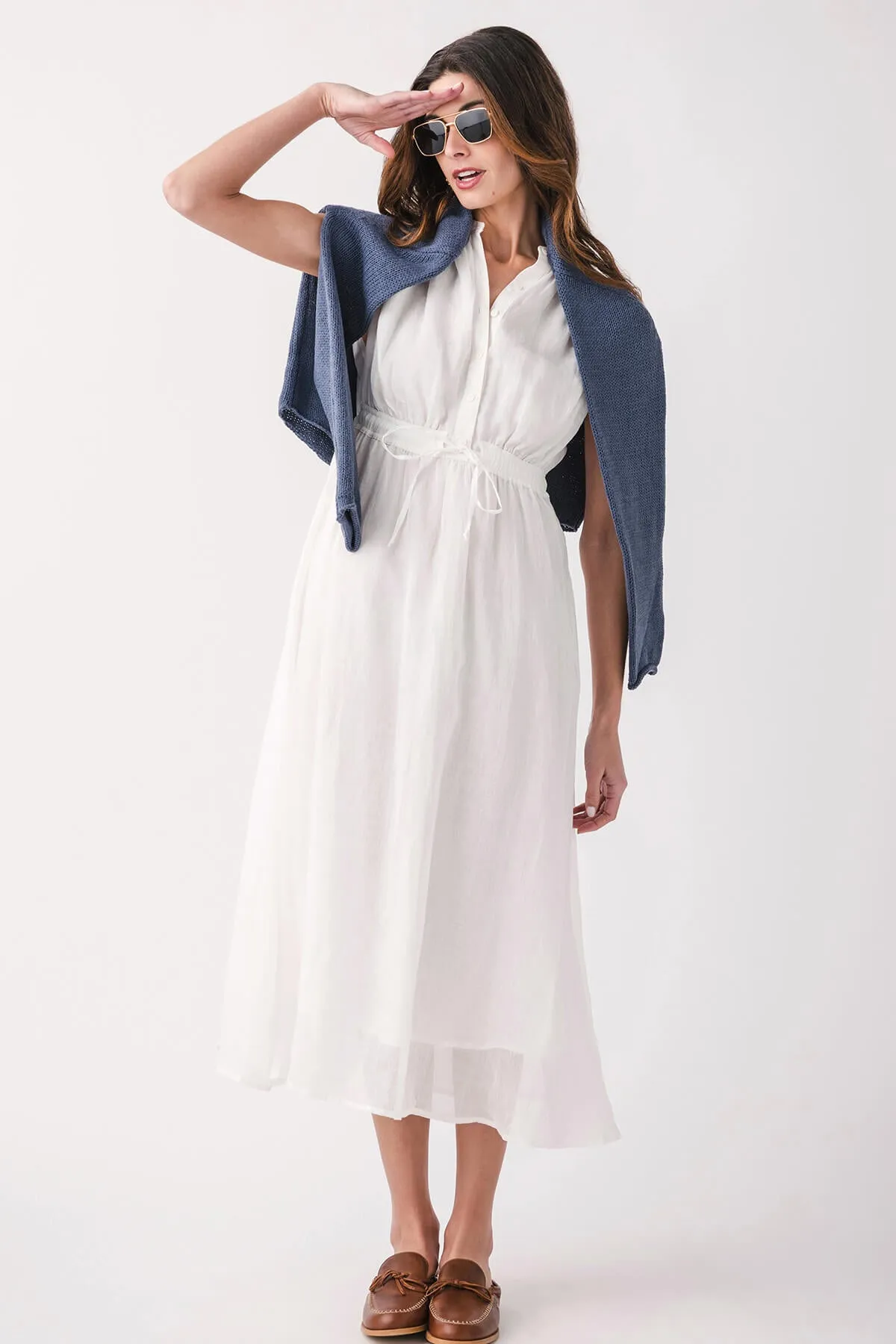 Robe longue Elan à manches capsules