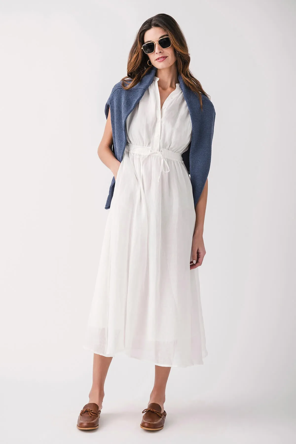 Robe longue Elan à manches capsules