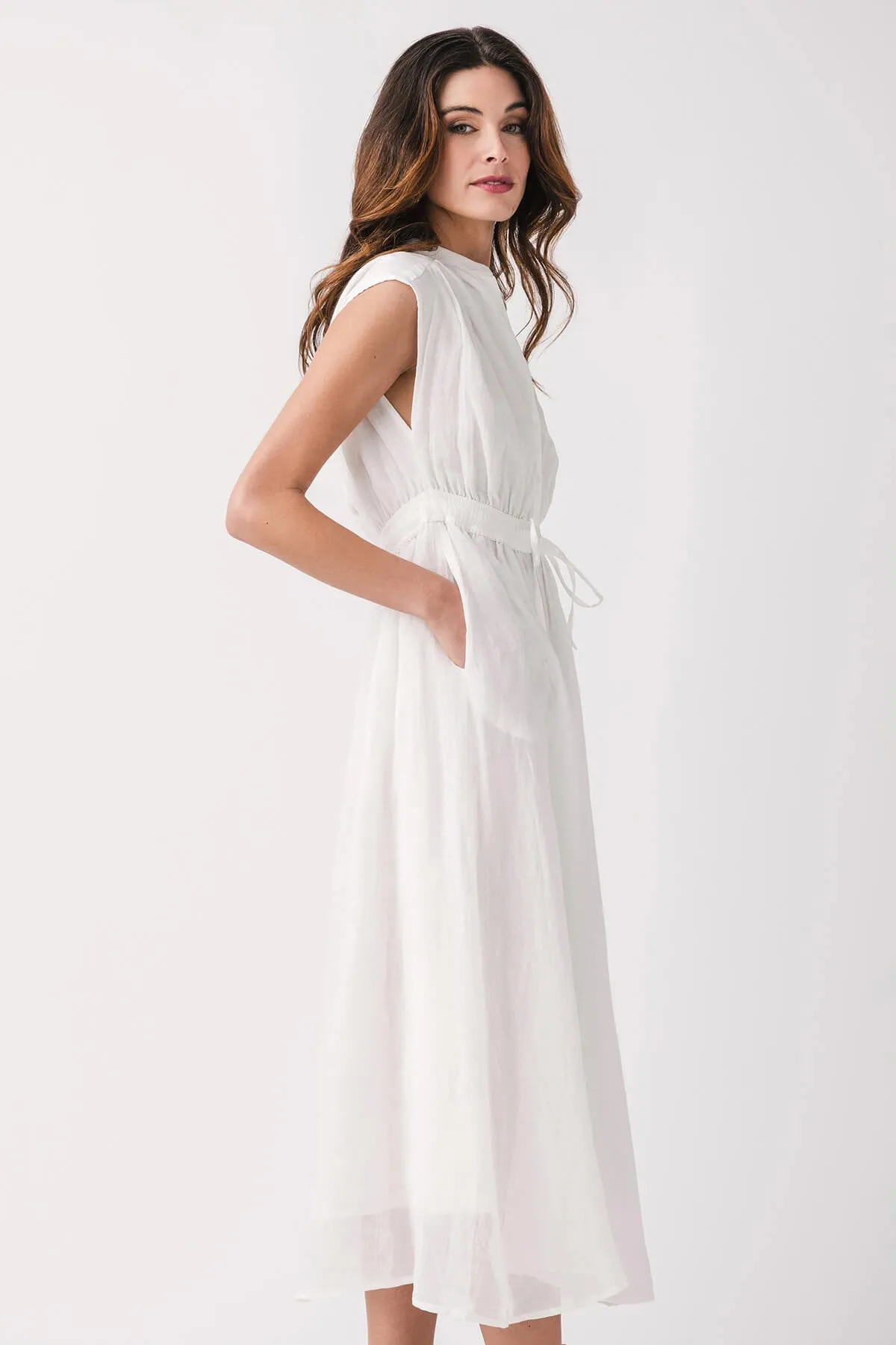 Robe longue Elan à manches capsules