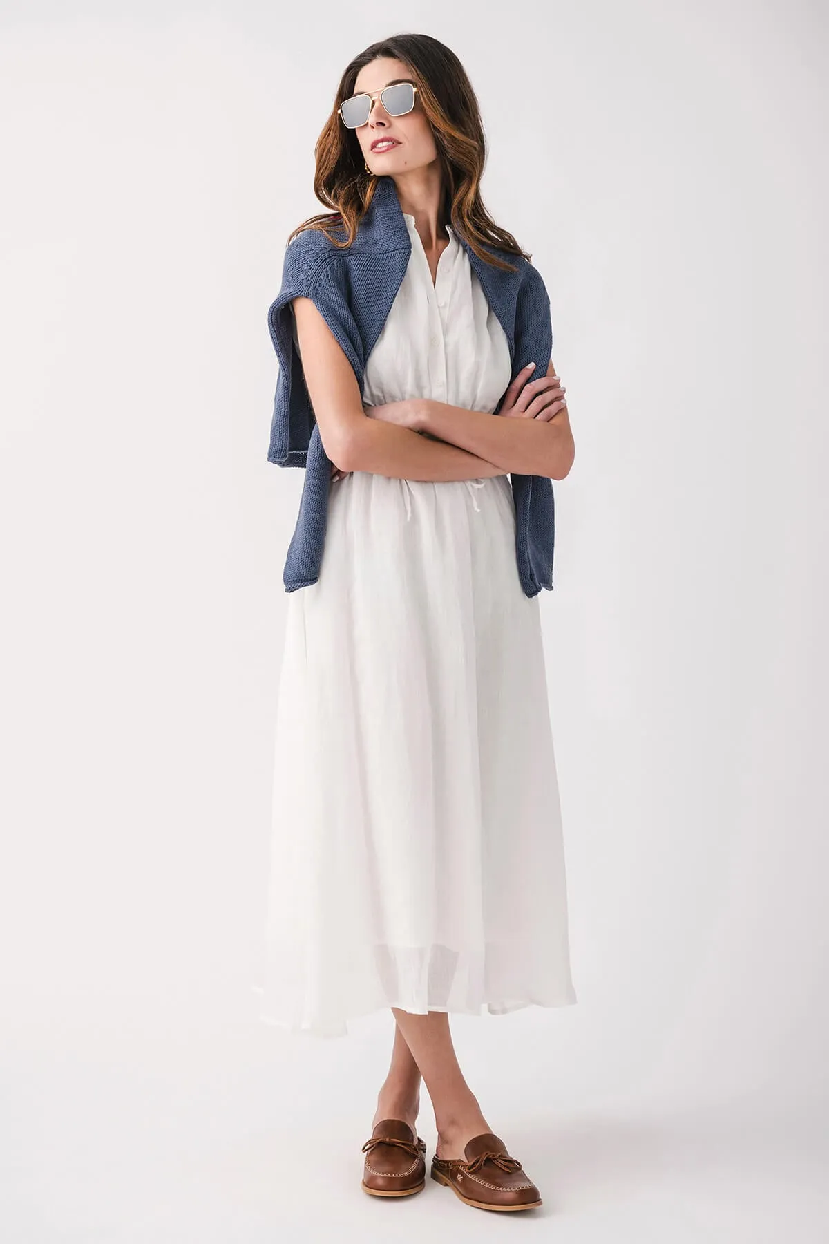 Robe longue Elan à manches capsules