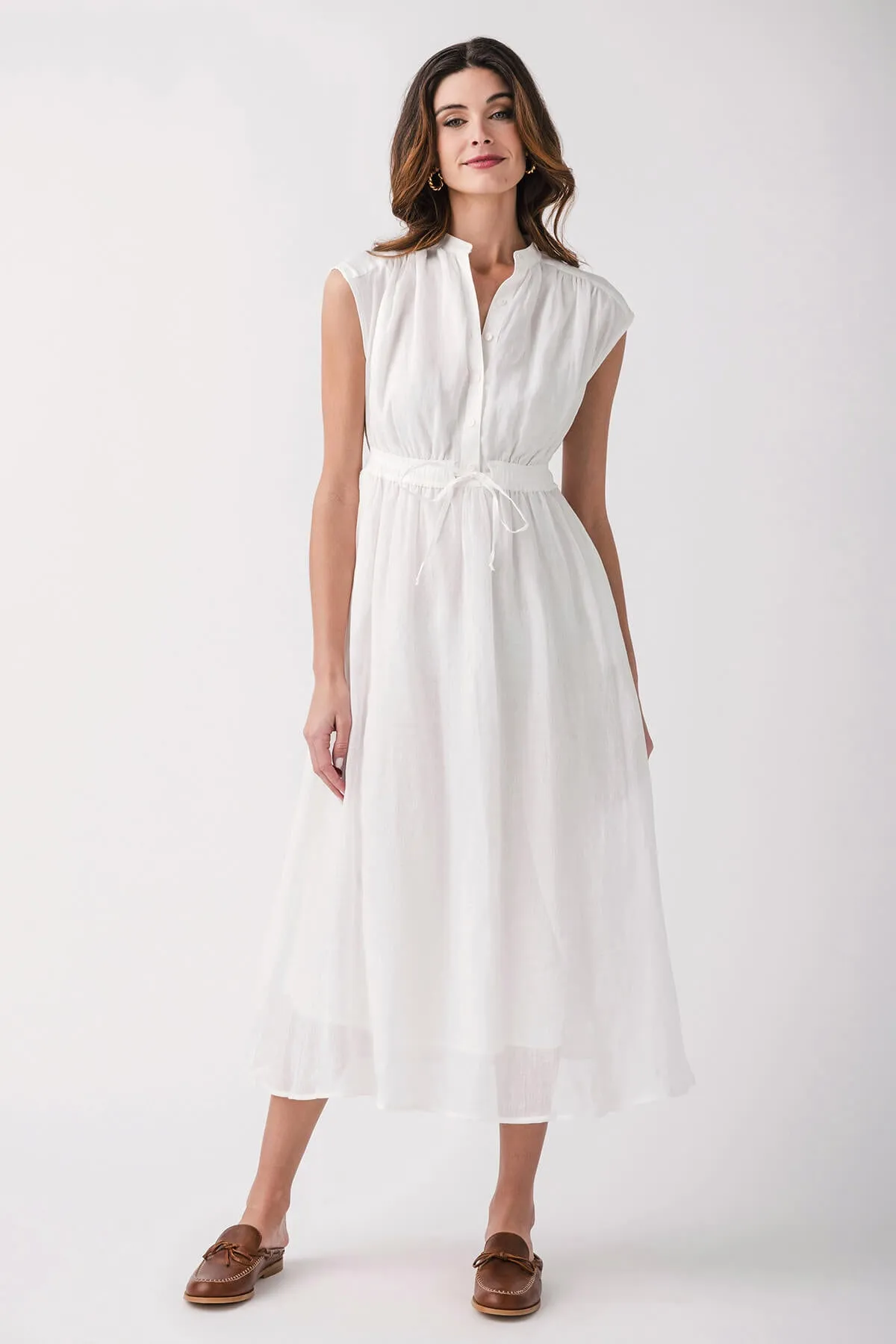 Robe longue Elan à manches capsules