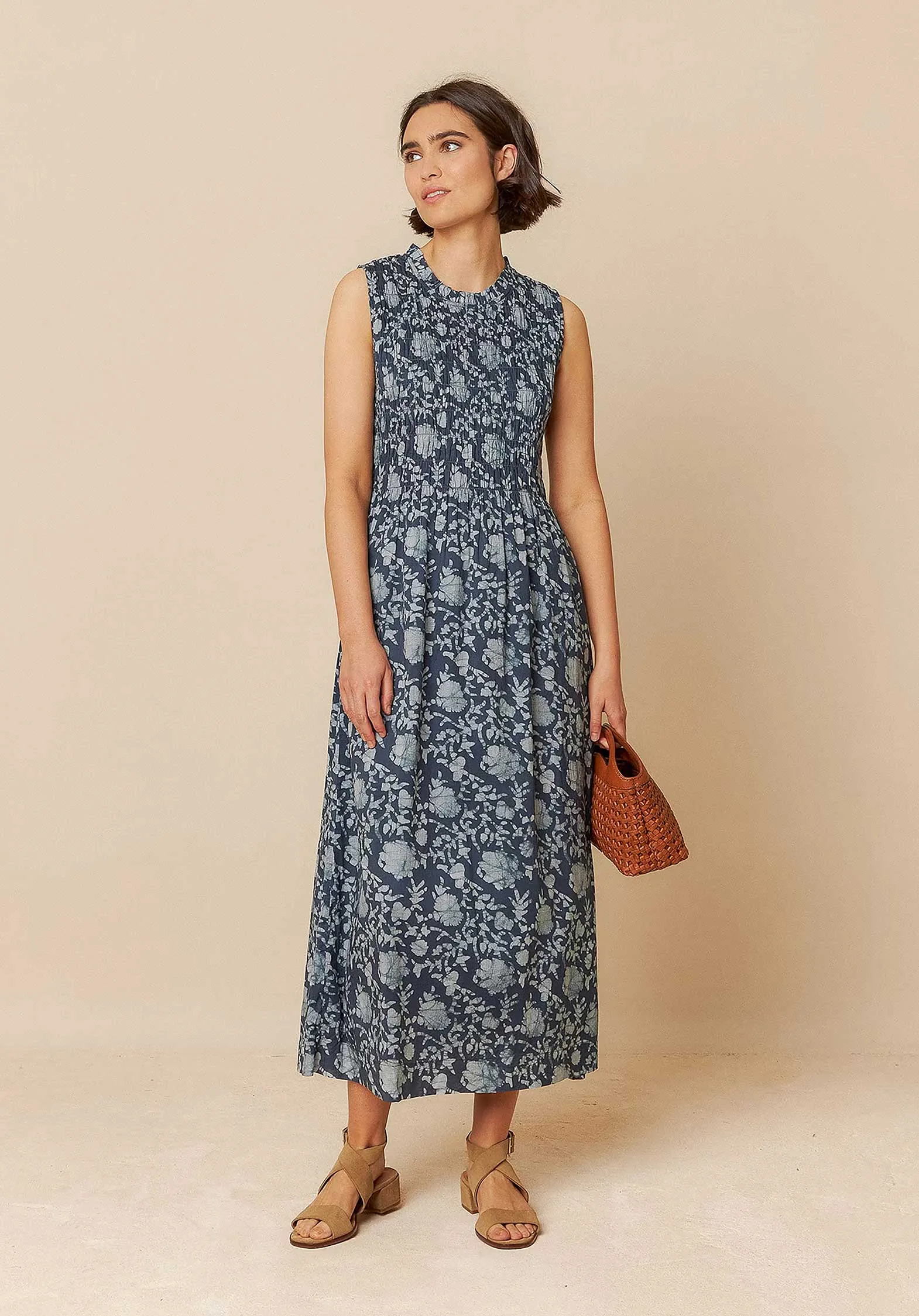 Robe Maxi Élastique Mc181 Indigo