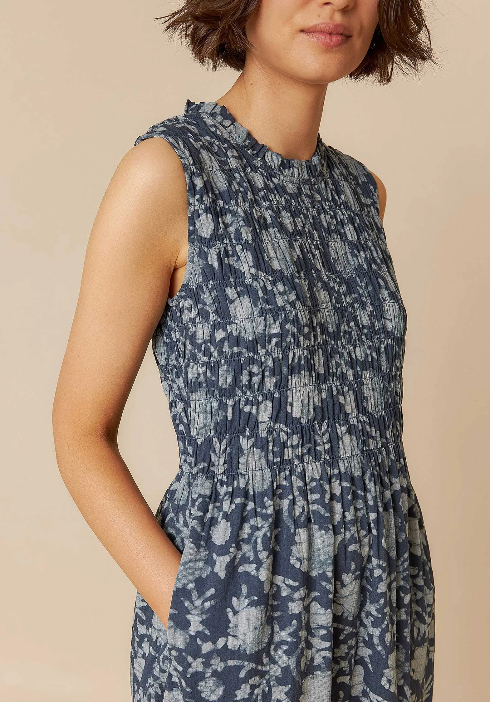 Robe Maxi Élastique Mc181 Indigo