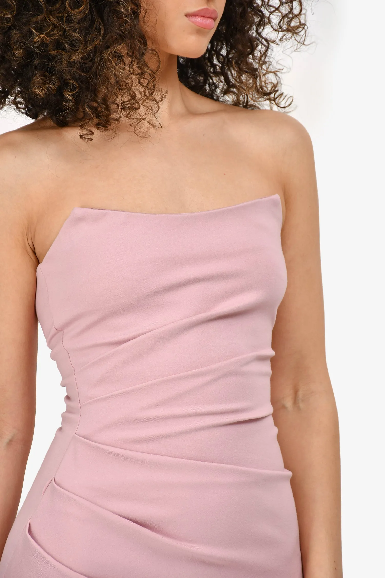 Robe mini sans bretelles 'Passion' rose Elliatt Taille XS