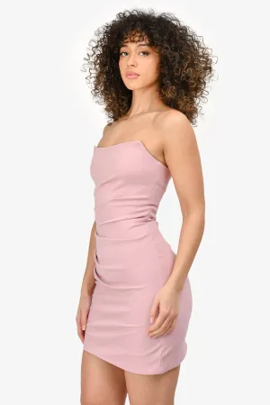 Robe mini sans bretelles 'Passion' rose Elliatt Taille XS