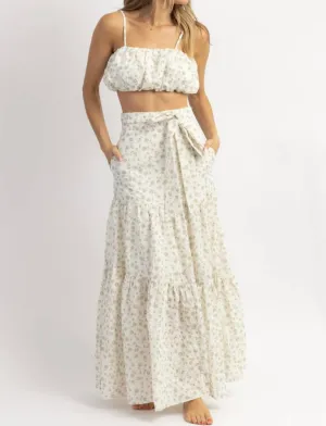 Ensemble Brodé Crop Top   Jupe En Sadie Sage