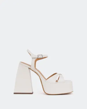 Cuir Blanc Cassé Off White Sans Fin