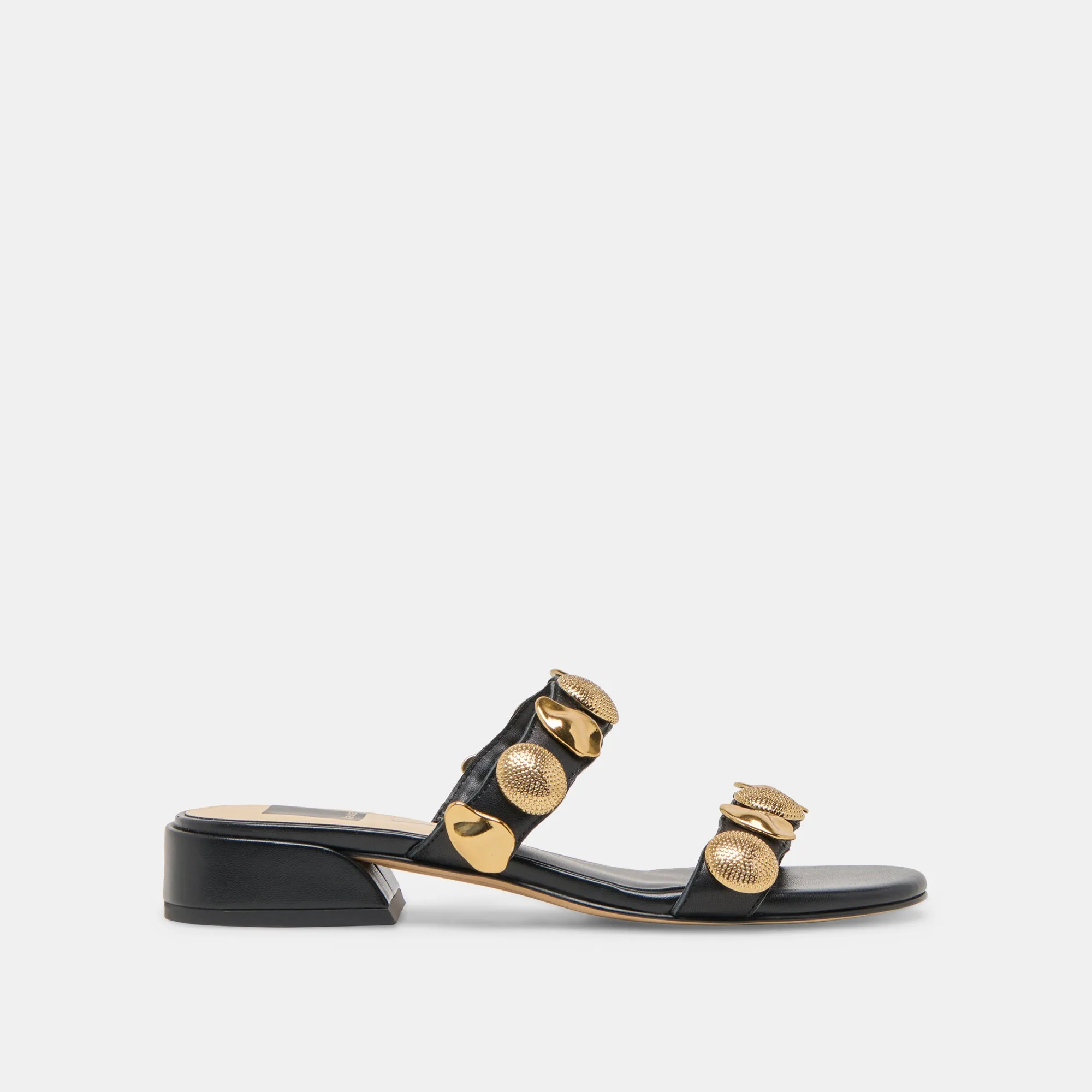SANDALES FARROW EN CUIR NOIR