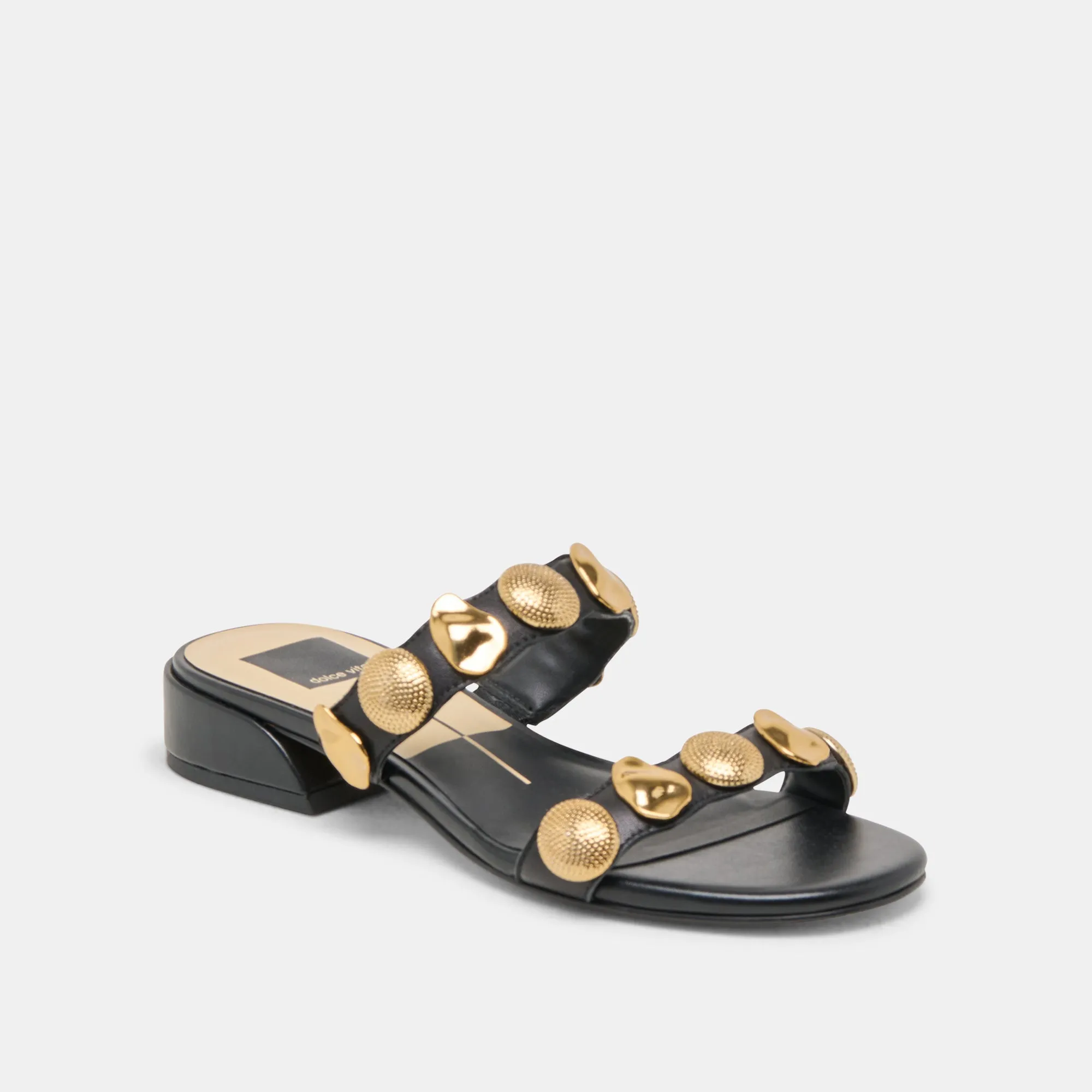 SANDALES FARROW EN CUIR NOIR