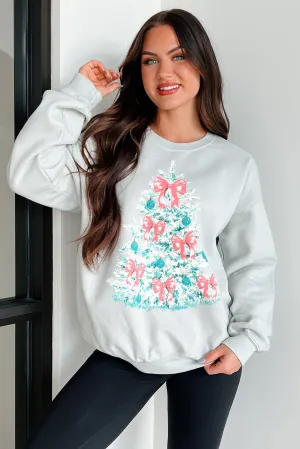 Sweat-shirt graphique surdimensionné Feeling Pine (Vert iceberg)