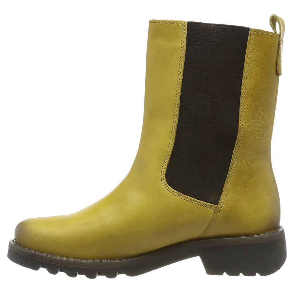 Bottes Chelsea pour Femmes Fly London Rein795 en Cuir Rugueux