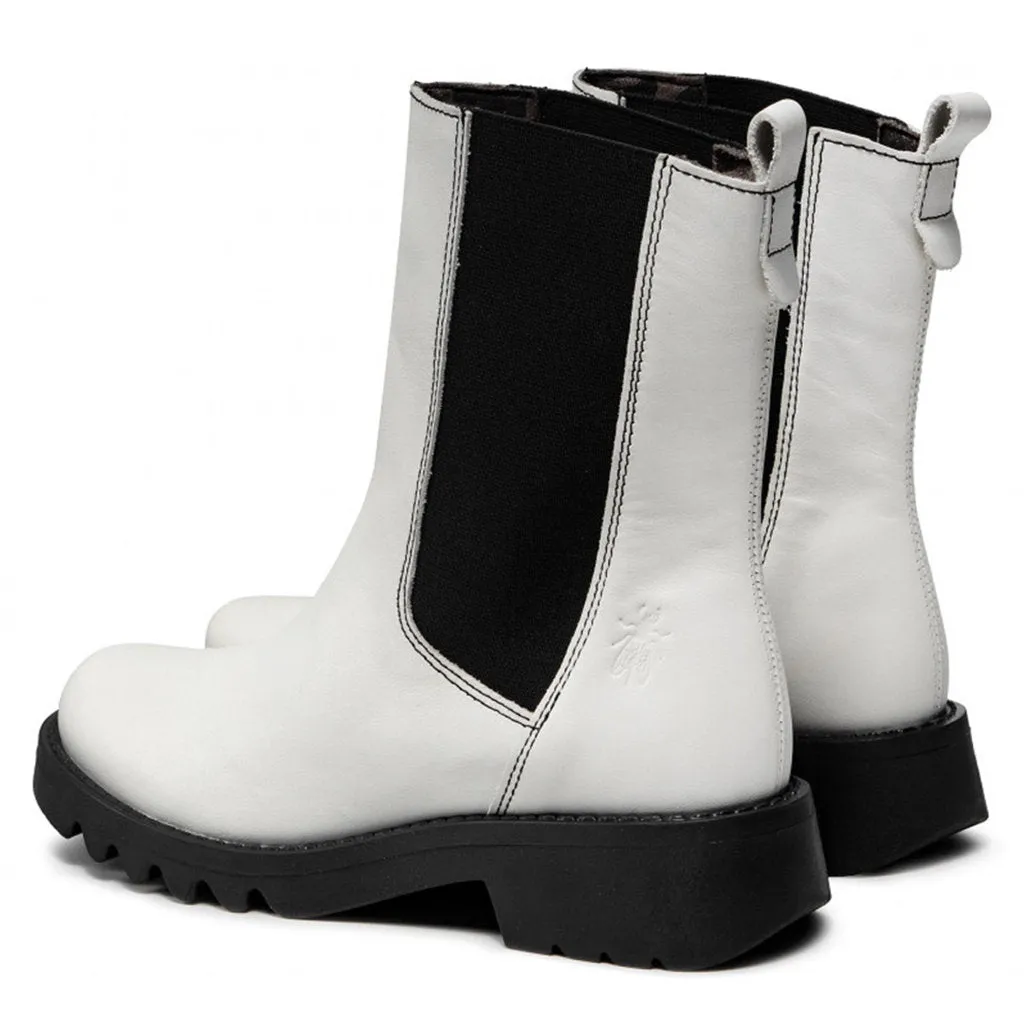Bottes Chelsea pour Femmes Fly London Rein795 en Cuir Rugueux