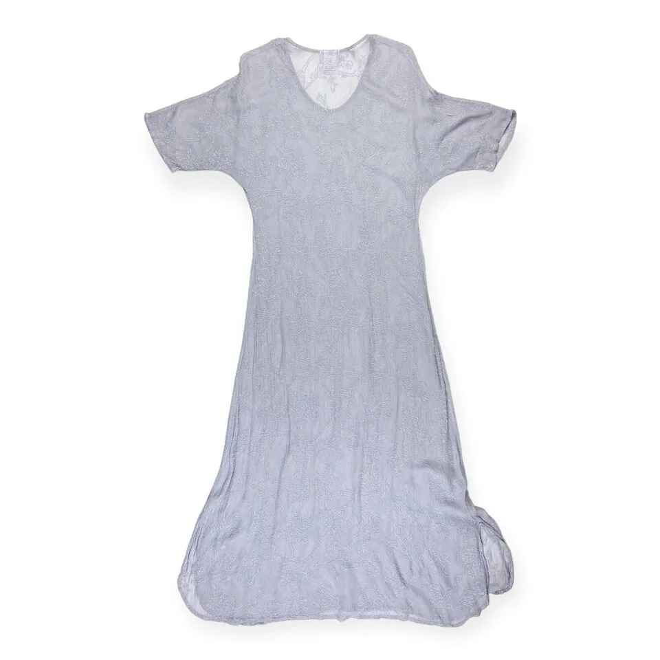 Ghost England. Tanya Sarne. Robe longue vintage des années 1990 semi-transparente