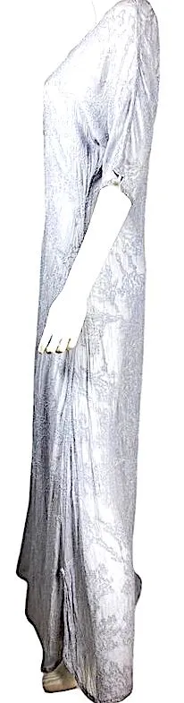 Ghost England. Tanya Sarne. Robe longue vintage des années 1990 semi-transparente