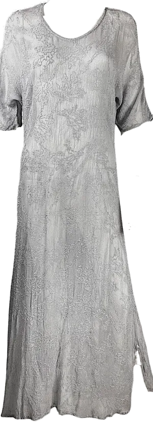 Ghost England. Tanya Sarne. Robe longue vintage des années 1990 semi-transparente