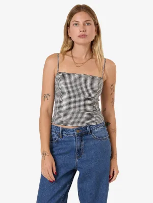 Haut Gia Gingham - Noir