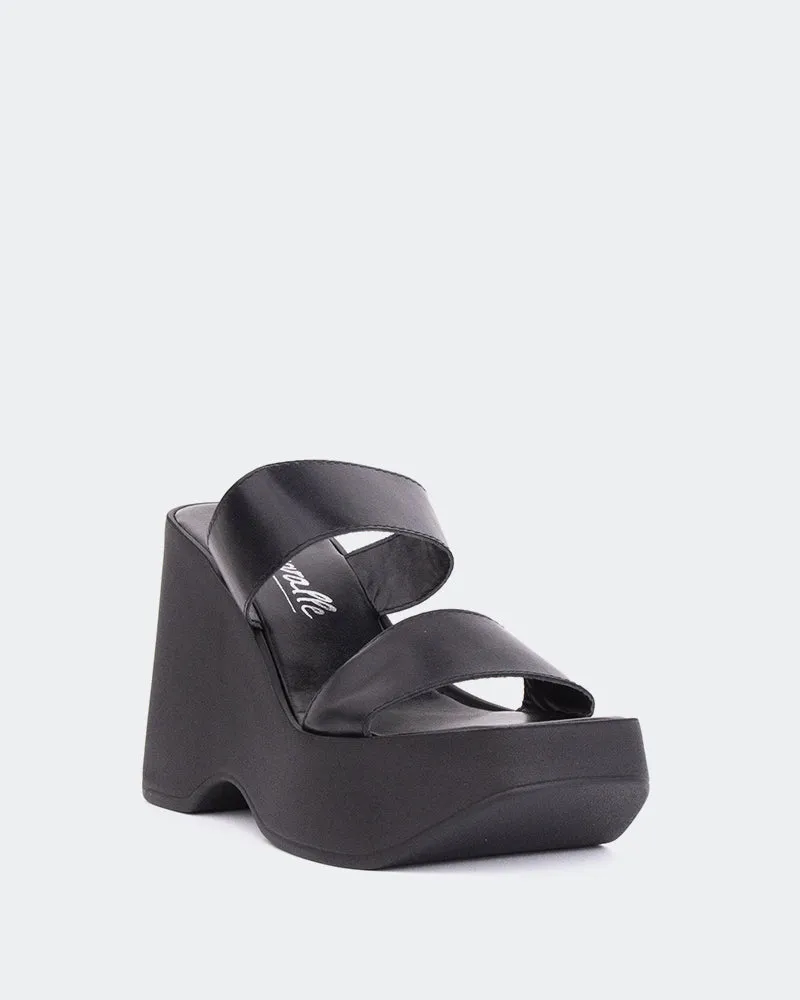 Hadid en cuir noir