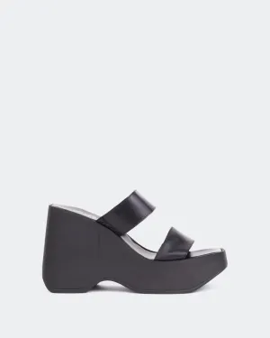 Hadid en cuir noir