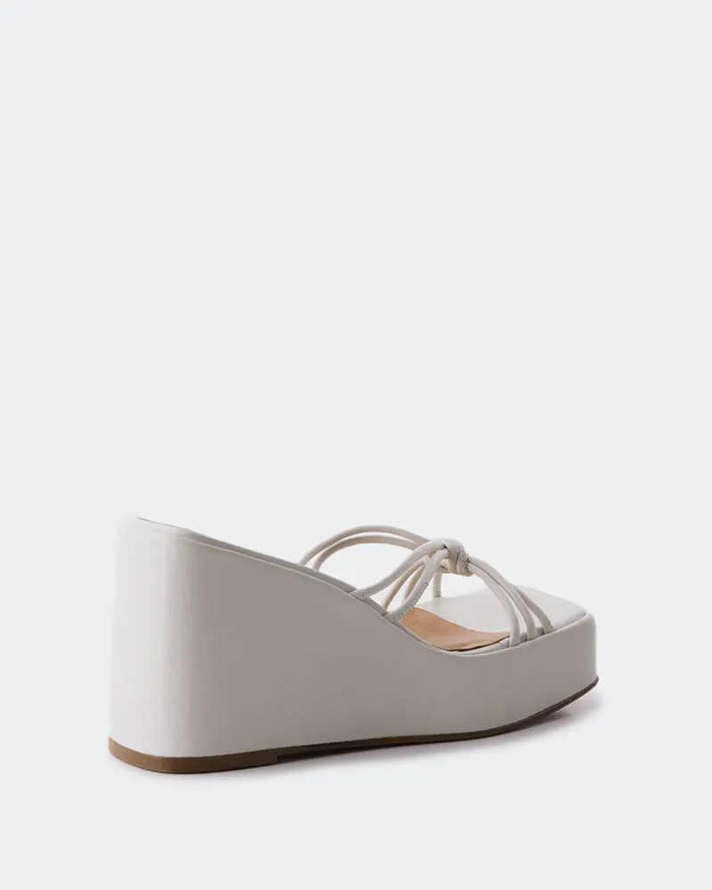 Harmonia Cuir Blanc Cassé