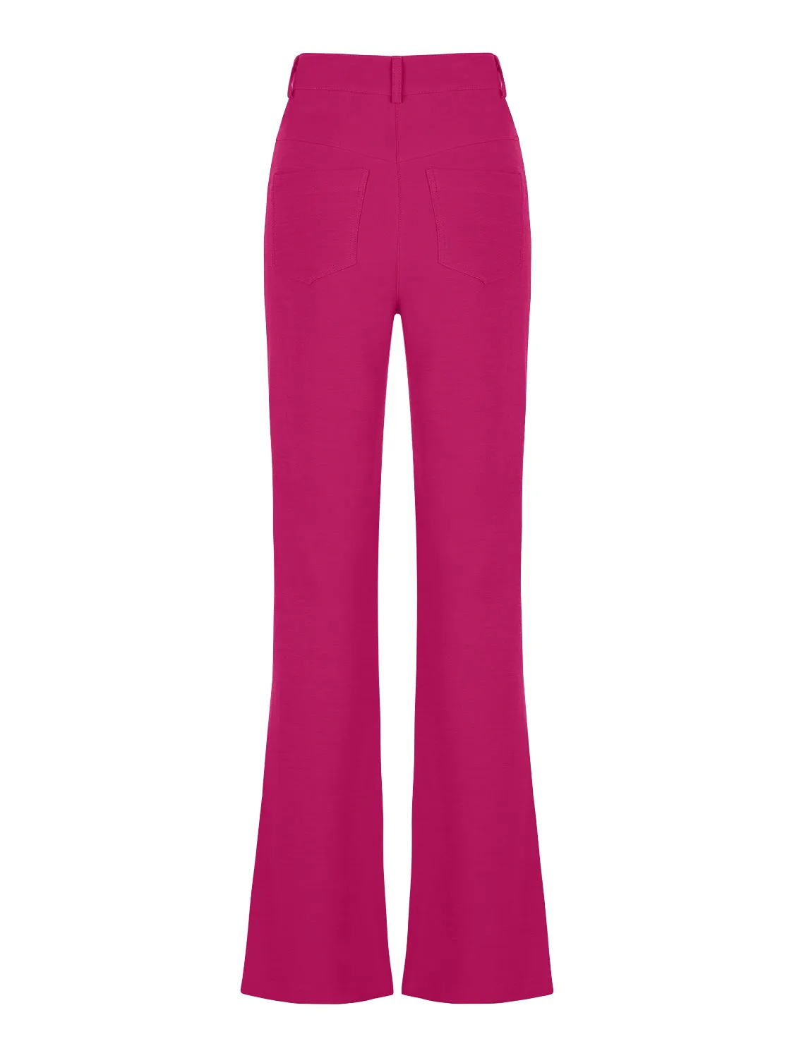 Pantalon à taille haute avec fente