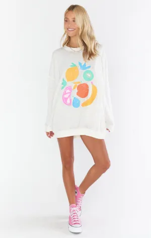 James Sweatshirt ~ Motif Fruits