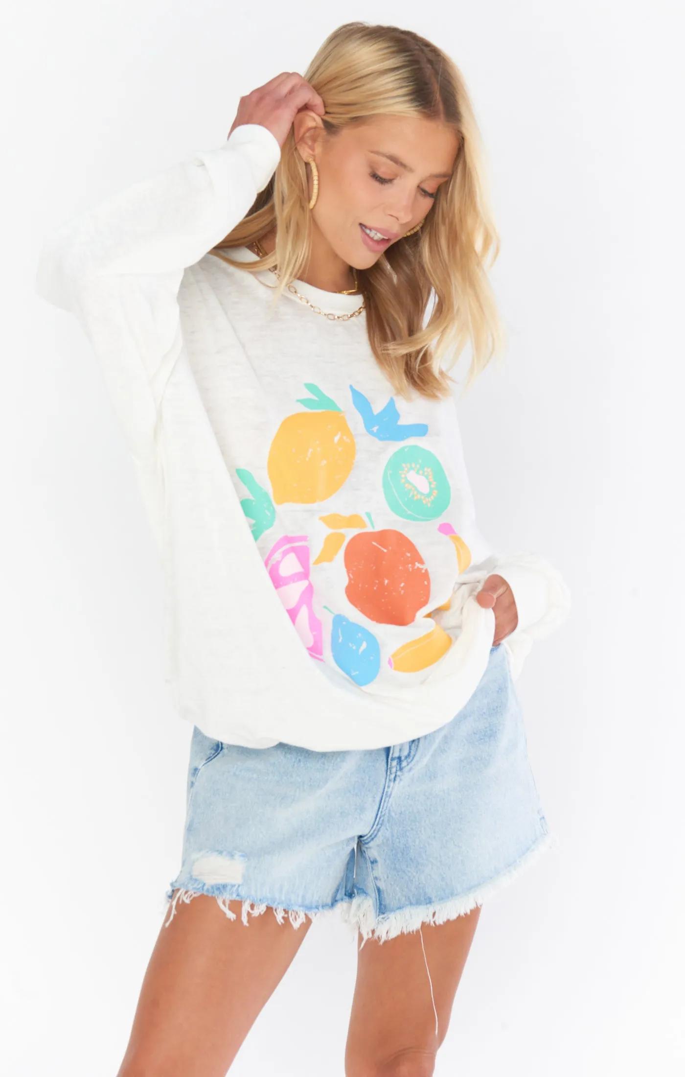 James Sweatshirt ~ Motif Fruits