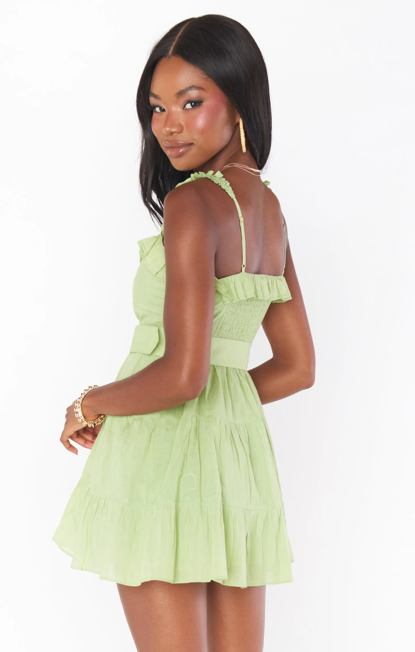 Robe courte Jolene ~ Sauge