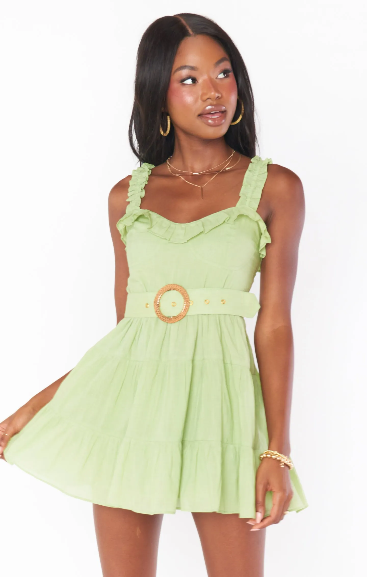 Robe courte Jolene ~ Sauge
