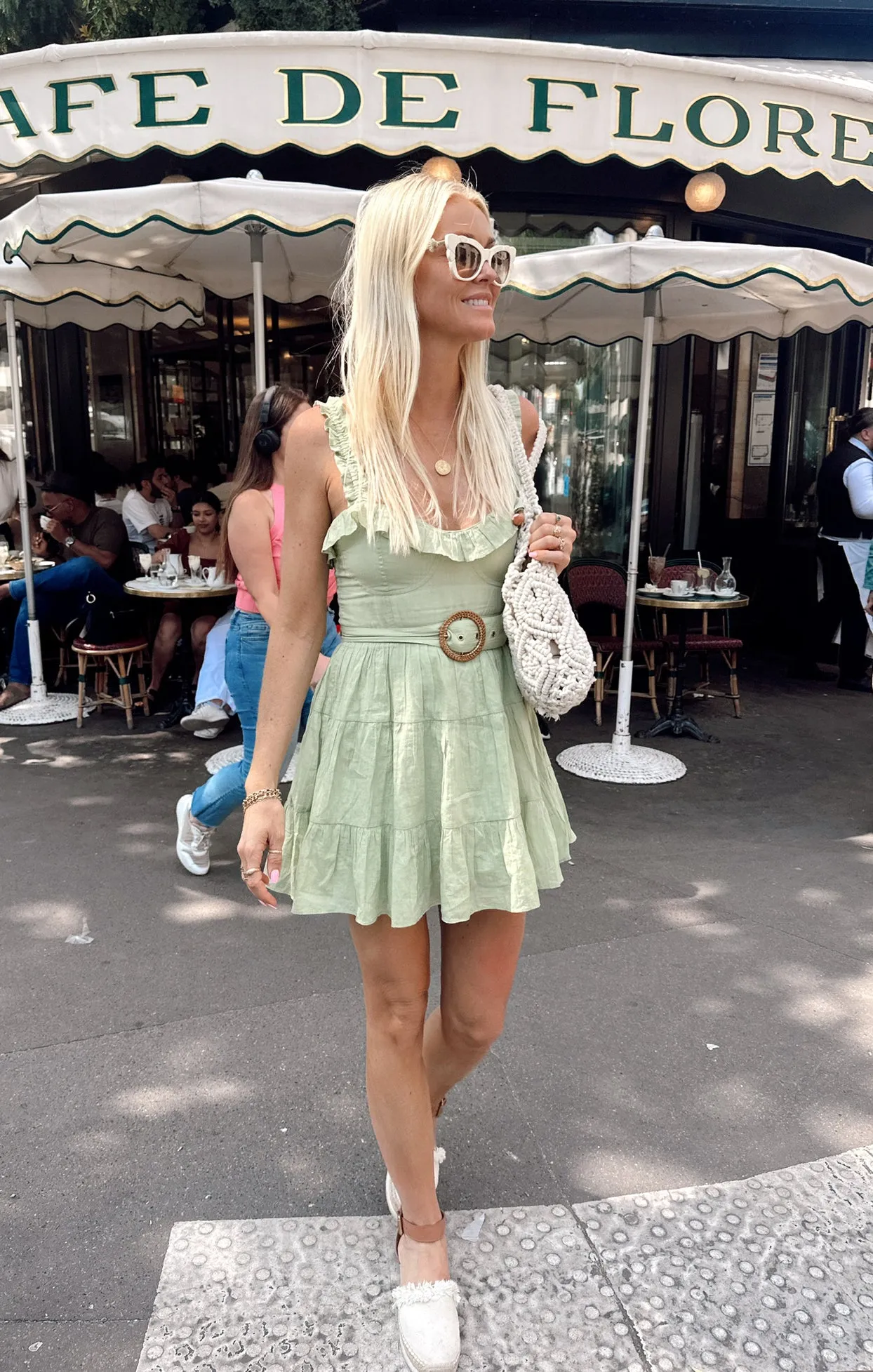 Robe courte Jolene ~ Sauge